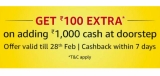 Get 100₹ extra on Amazon pay: 1100₹ on 1000₹ doorstep cashload